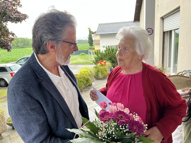 Berta Trost Glückwünsche zum hohen Geburtstag Gemeinde Mooskirchen