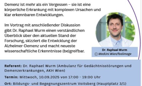 Demenz verstehen Vortrag