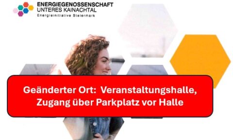 Energiegenossenschaft geänderter Ort